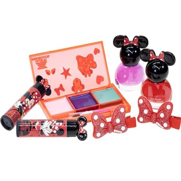 Disney Minnie Mouse - Girl Cosmetic Makeup Gift Bag Set Hair Accessories for Kid - Picture 5 of 6